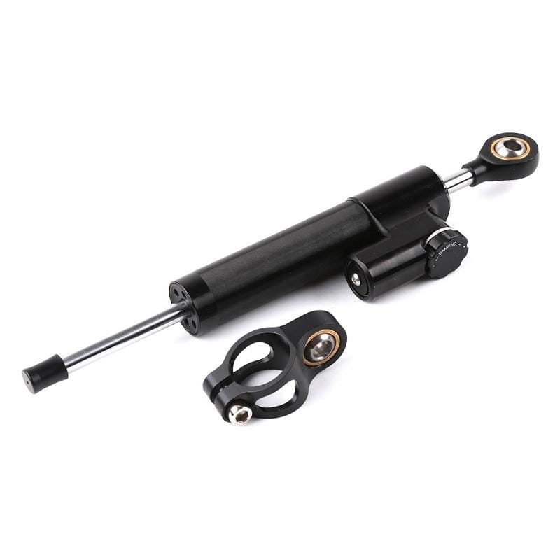 Motorcycle Handlebar Universal Shock Absorber Direction Damper Steering Stabilizer Damper Accessories (Silver Grey)