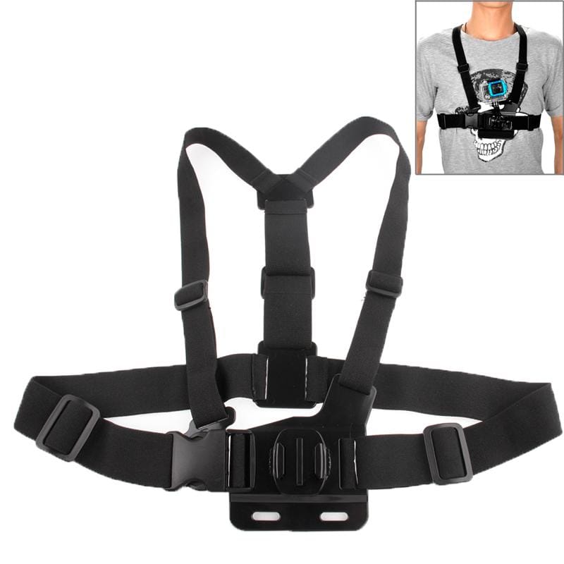Dazzne DZ-315 Elastic Adjustable Chest Strap Belt  with 360 Degree Rotatable Mount for GoPro HERO4 /3+ /3 /2 /1 (Black)