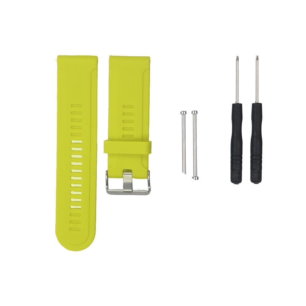 For Garmin Fenix3 HR Silicone Replacement Wrist Strap Watchband (Lime Green)