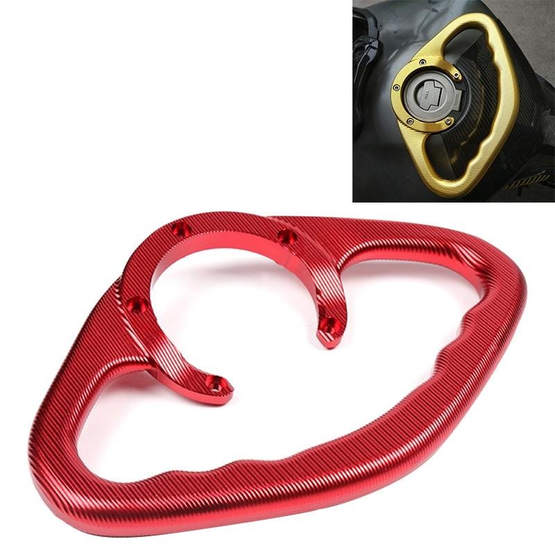 MT07 Modified CNC Fuel Tank Handrail MT09 Universal Fuel Tank Cap Handrail for Yamaha Series (Red)