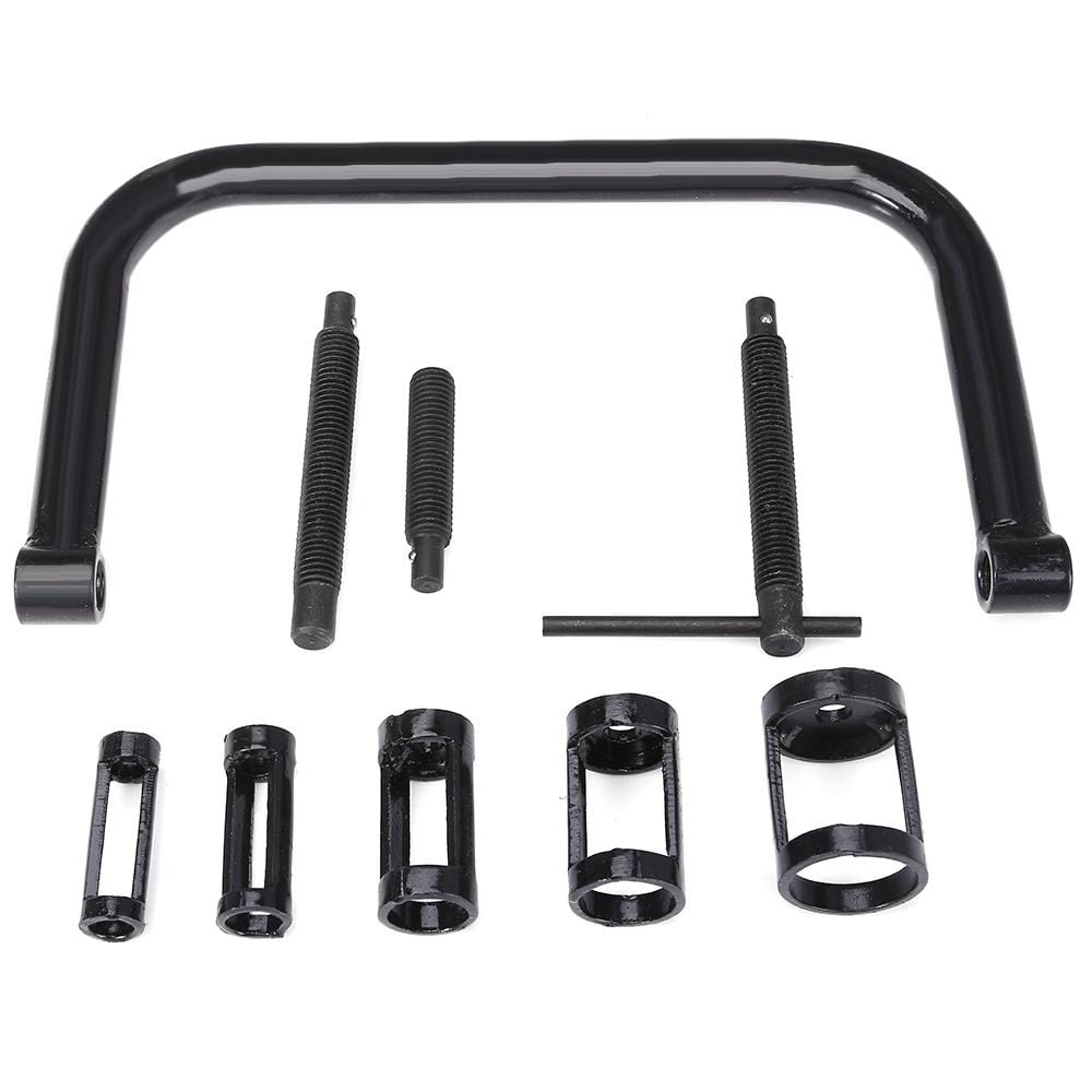 9 In 1 Valve Clamps Spring Compressor Automotive Tool Set Repair for Car Motorcycle (Black)