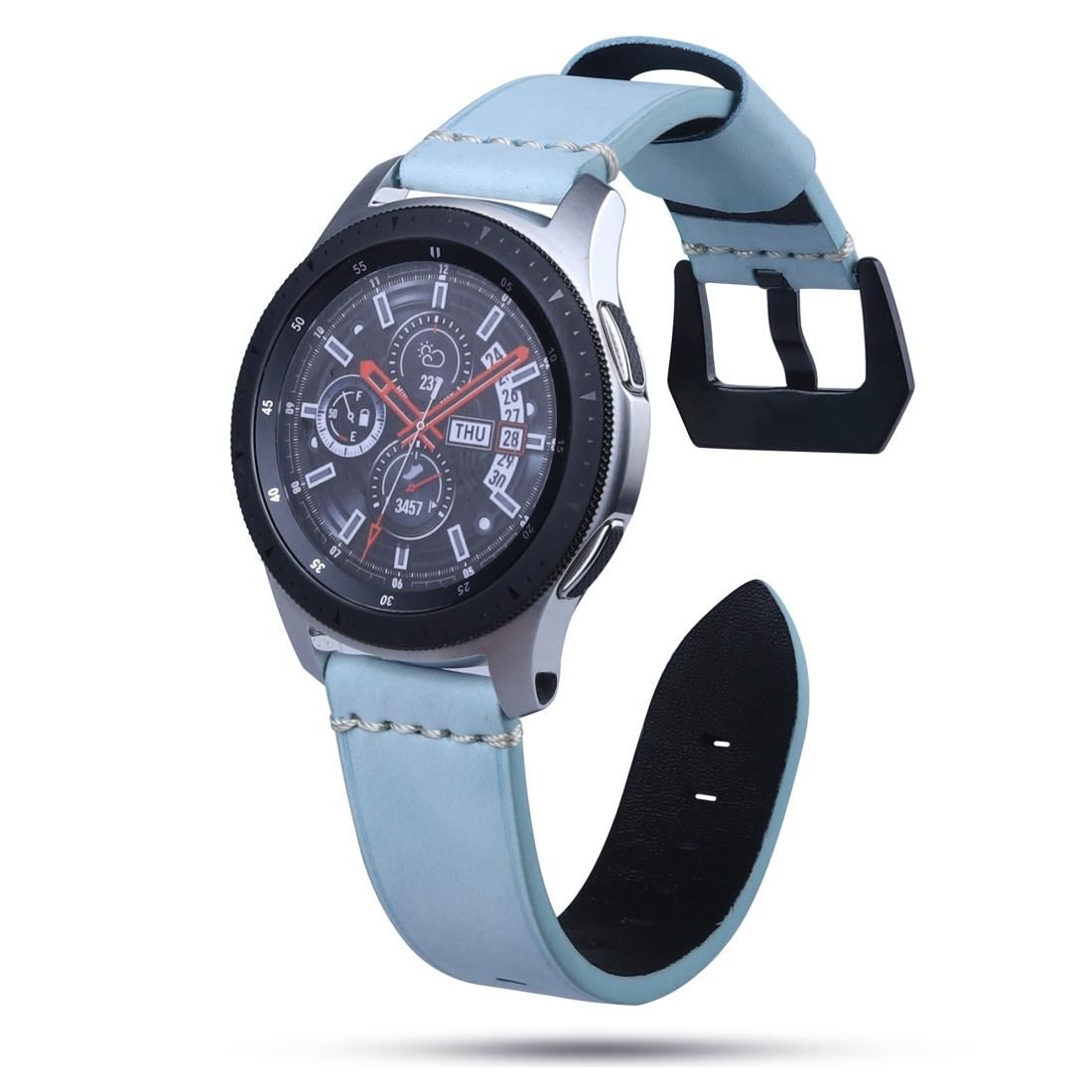 22mm Leather strap For Huawei Watch GT2e / GT2 46mm (Turquoise)