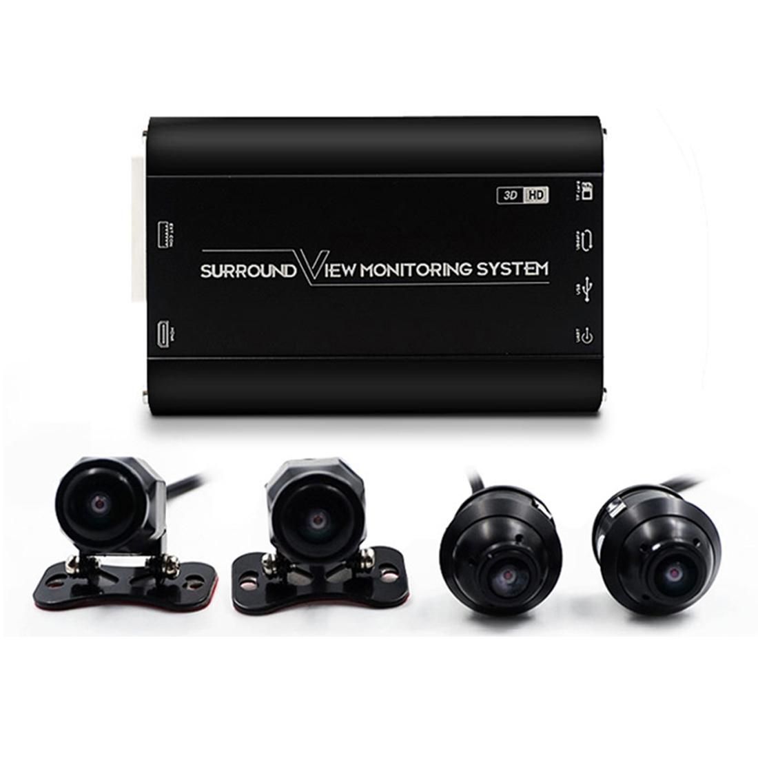 DV360-3DB 360 Seamless Surround View Digital Video Recorder  Car DVR, Support TF Card / Loop Recording / Parking Video with 4 Cameras