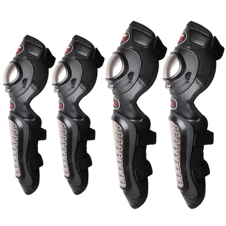 PRO-BIKER A0800 Cross Country Leggings Motorcycle Warm Shockproof Protective Gear Stainless Steel Knee Pads Elbow
