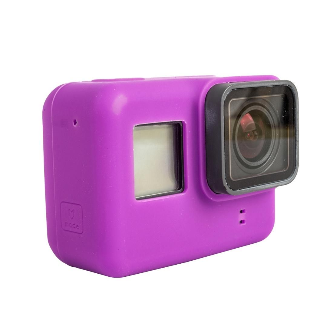 For GoPro HERO5 Silicone Housing Protective Case Cover Shell (Purple)