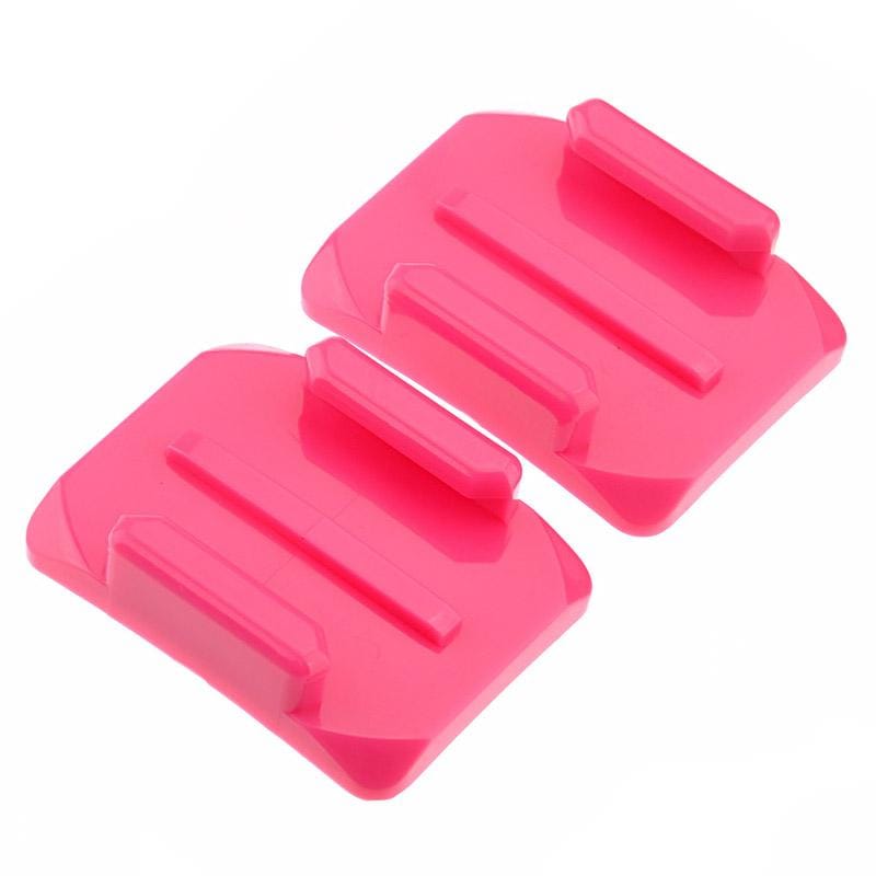 ST-12 2 x Curved Surface Adapters + 2 Adhesive Mount Stickers for GoPro  NEW HERO /HERO6   /5 /5 Session /4 Session /4 /3+ /3 /2 /1, Xiaoyi and Other Action Cameras (Blue)
