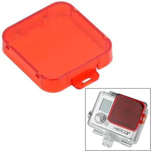 Snap-on Dive Filter Housing for GoPro Hero 4 / 3+, ST-132 (Red)