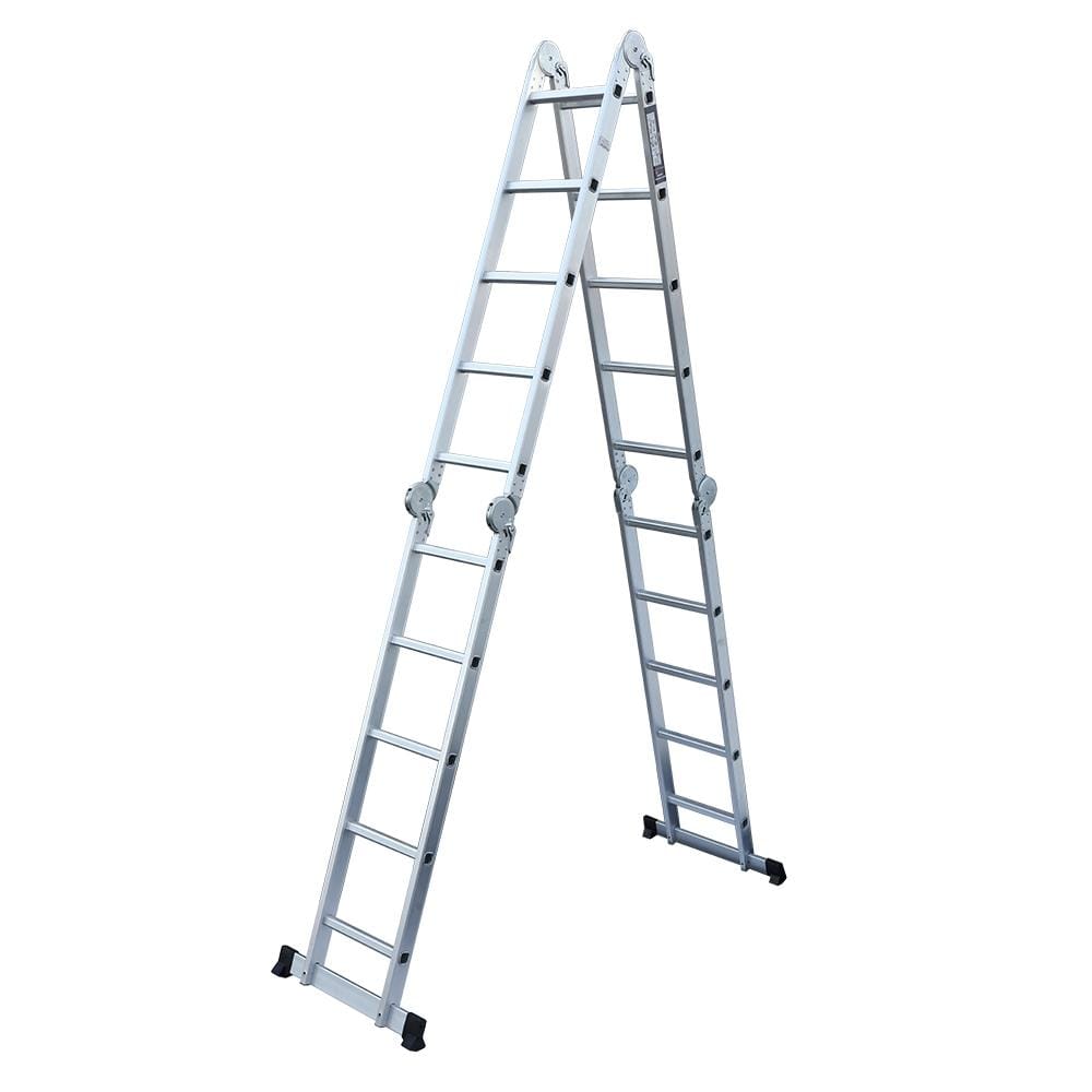 19.5ft Household Multifunctional Aluminum Alloy Small Joint Foldable Telescopic Ladder 20-step Unloading Ladder