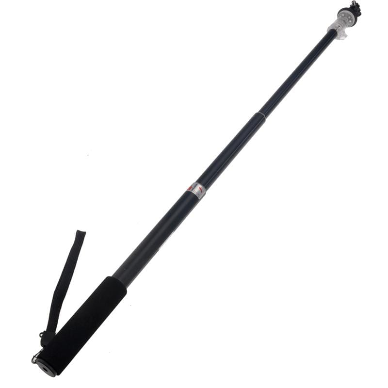 ST-101 Fold Retractable Aluminum Alloy Handheld Monopod with Strap for GoPro Hero 4 / 3+ / 3 / 2 / 1 / Digital Camera, Max Length: 95cm (Blue)