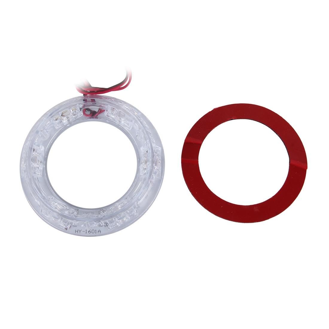 HY-1601A 2W 6 LEDs Car Angel Eyes Light, DC 12V (Colorful Light)