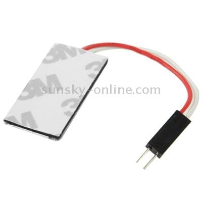7W White Light LED Car Interior Lamp with T10 Dome + BA9S Festoon Adapter