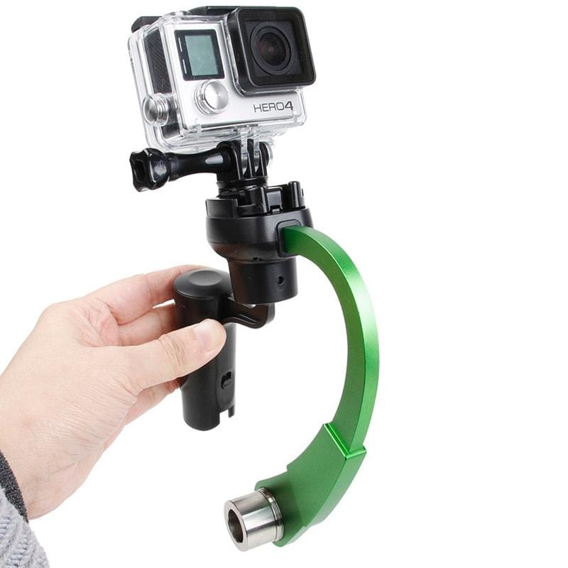HR255 Special Stabilizer Bow Type Balancer Selfie Stick Monopod Mini Tripod for GoPro HERO4 /3+ /3 (Green)