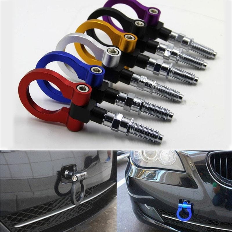 5pcs Universal Racing Car Tow Hook Fit For BMW E46 E81 E30 E36 E90 E91 and other European Car Auto, Random Color Delivery