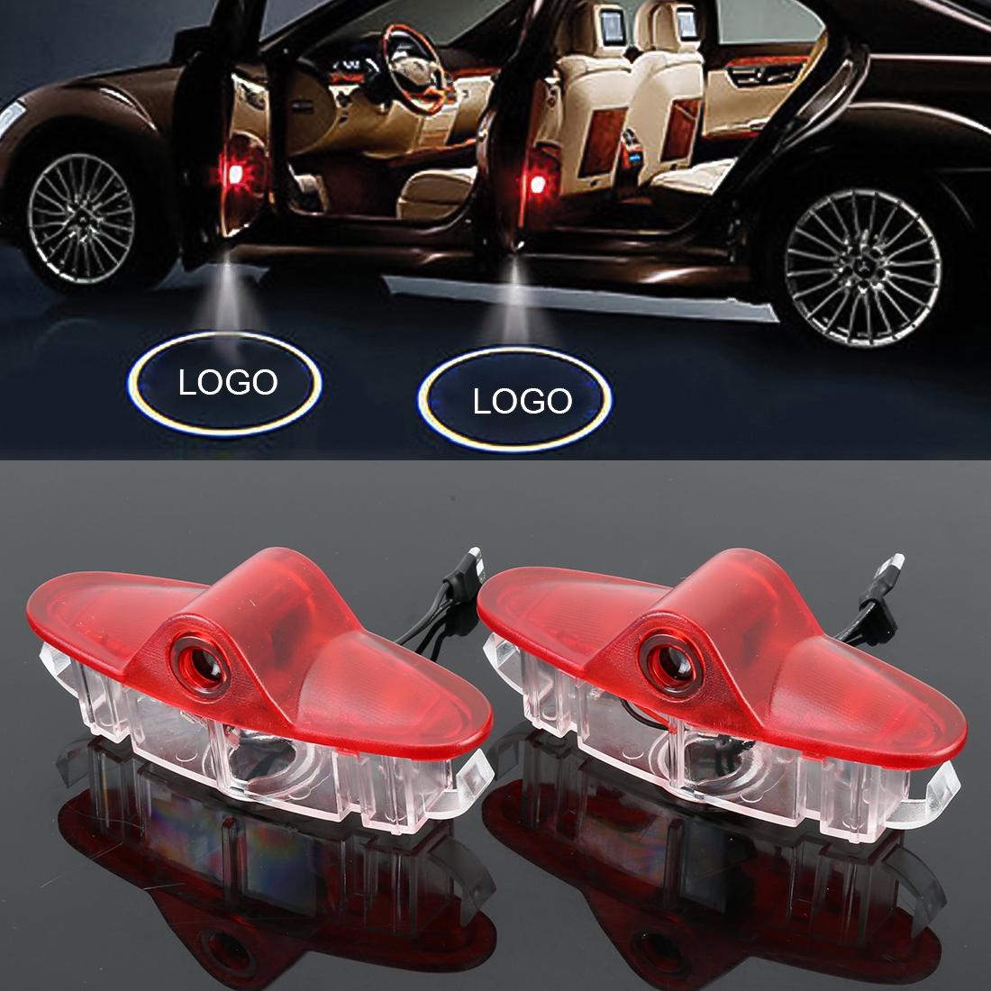 2 PCS DC12V 2W Car Door Logo Light Brand Shadow Lights Courtesy Lamp for Renault Koleos 2016-2017