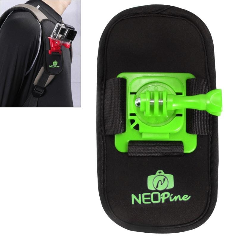 NEOPine Fashionable 360 Degree Rotation Diving Material Camera Belt / Shoulder Harness for GoPro HERO4 /3+ /3 /2 /1,Xiaomi Yi,SJCAM SJ6000 / SJ5000 / SJ5000 WIFI / SJ4000 Sport Camera (Green)