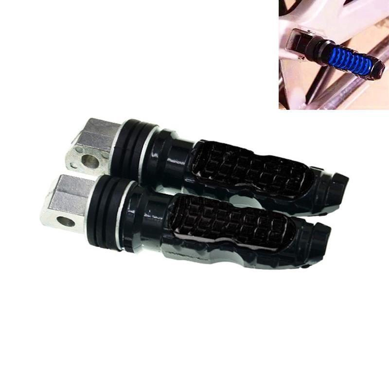 Universal Motor Bike Footpegs Foot Rests Rear Pedals Set Motorcycle Modification Accessories (Black)