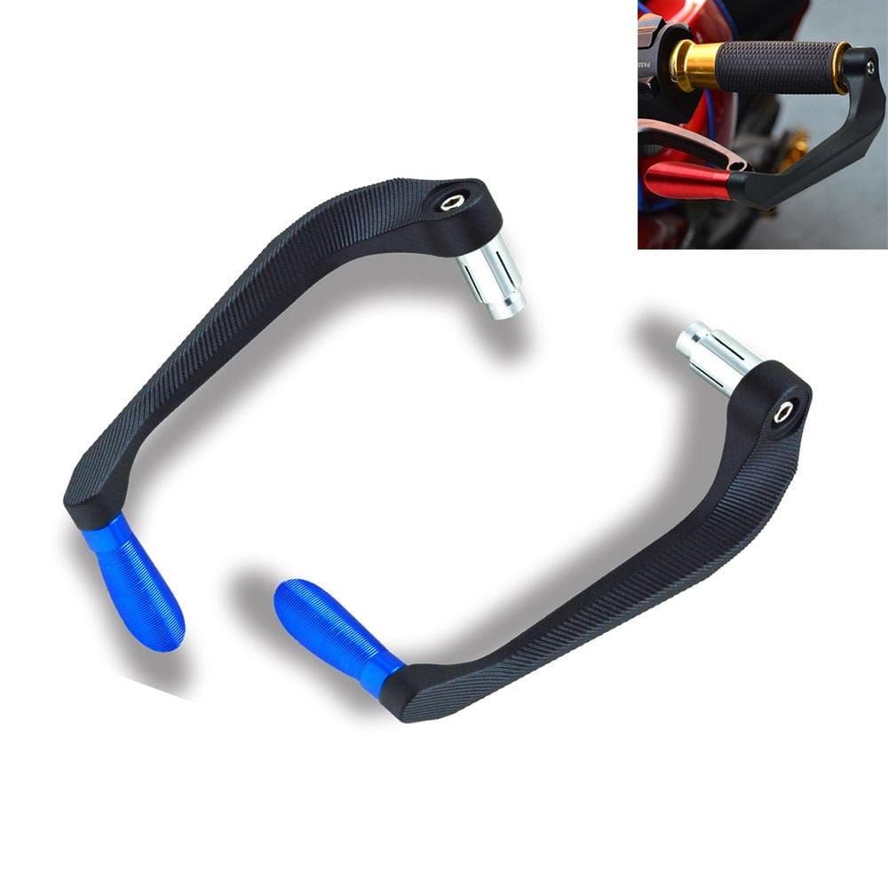 2 PCS Motorcycle Modification Accessories Striped Horn Shape Gear Brake Clutch Handbrake (Blue)