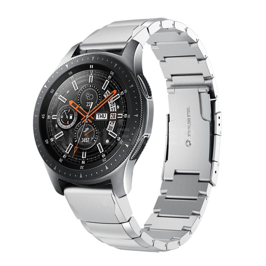 22mm For Huawei Watch GT2e GT2 46mm A Stainless Steel Strap with Turtle Back Buckle (Silver)