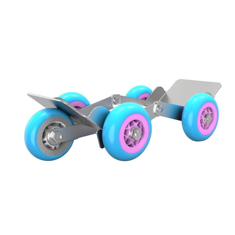 Motorcycle / Ebike Flat Tire Wheel Puller Booster Trailer Electric Emergency Help Self-rescue Traile with 5 Wheels Random Color Delivery