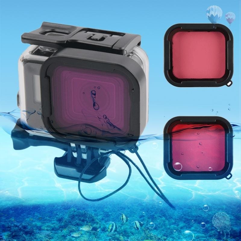 45m Waterproof Housing Protective Case + Touch Screen Back Cover for GoPro NEW HERO /HERO6 /5, with Buckle Basic Mount & Screw &  Filters, No Need to Remove Lens (Transparent)