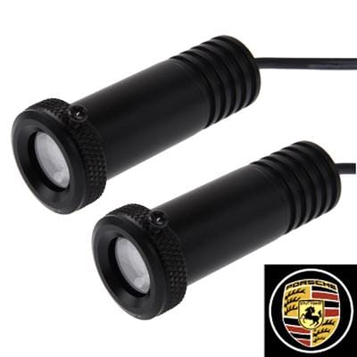 Car Door LED Laser Welcome Decorative Light, LED Laser for Porsche Logo