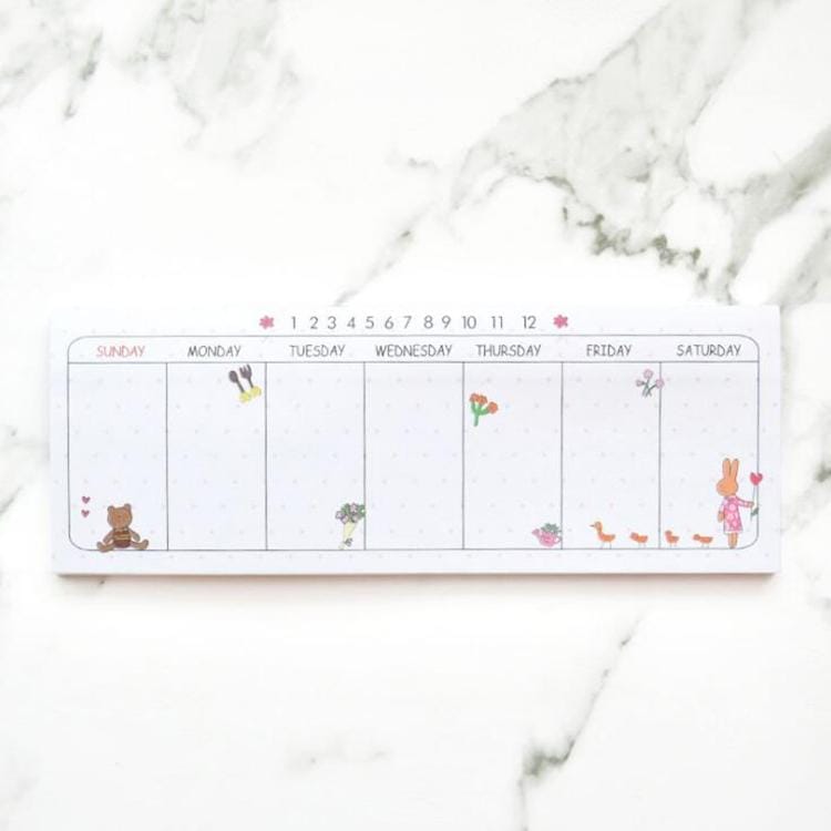 3 PCS Stationery Memo Paper Cartoon Animal Illustration Tear-off N-time Schedule Notepad Memo Pad (Forest Concerto)