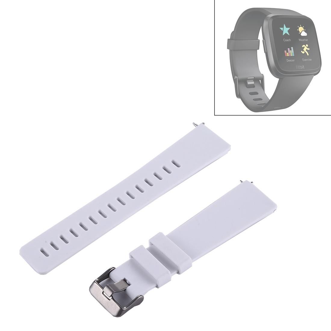 For Fitbit Versa / Versa 2 Simple Fashion Silicone Watch Strap (White)