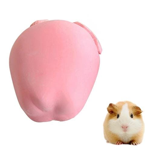 Pet Fruit Type Calcium Stone Hamsters Rabbits Small Pets Teeth Grinding Stones Pets Training Tools (Red)