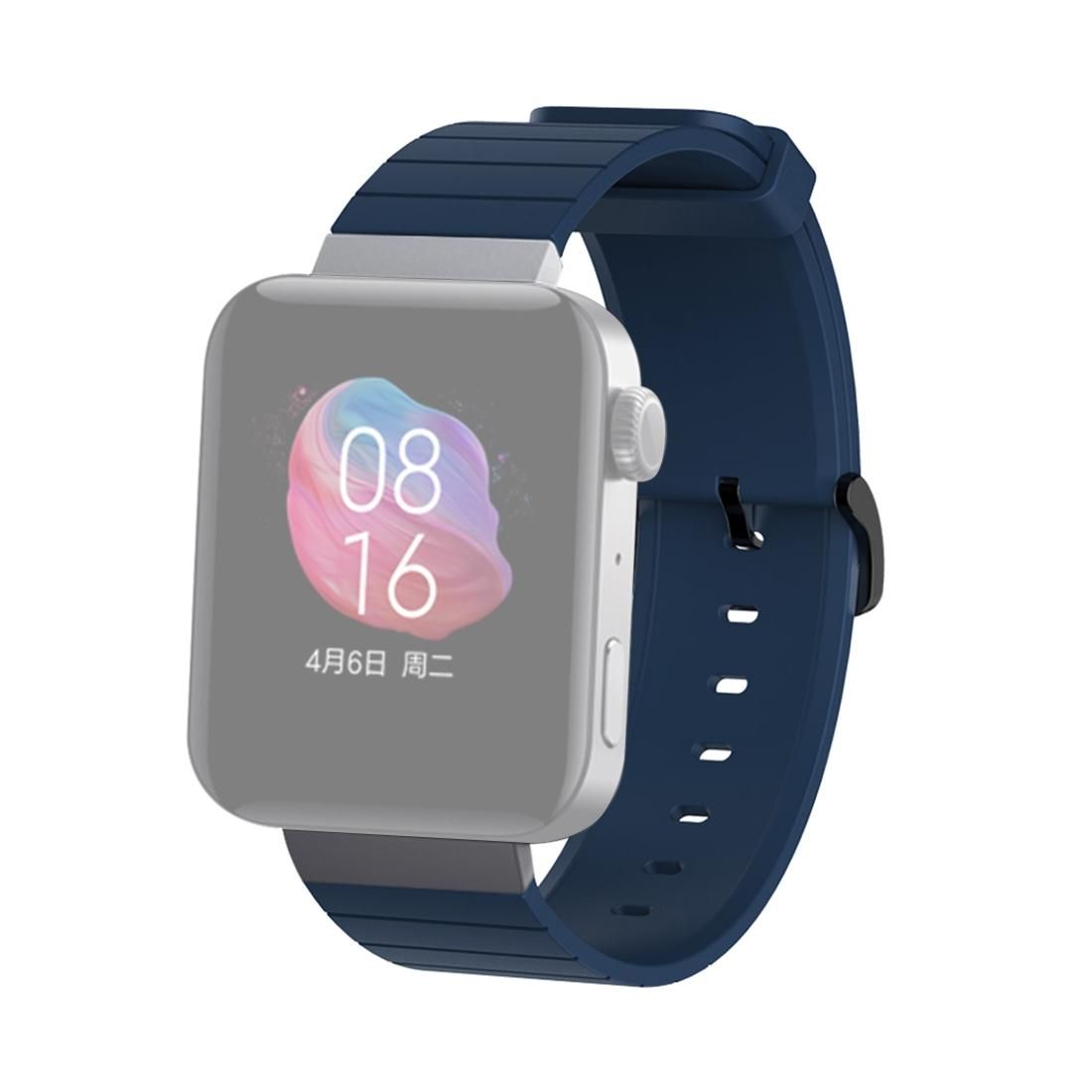 For Xiaomi Smart Watch Silicone Watchband Replacement Wrist Strap (Blue)