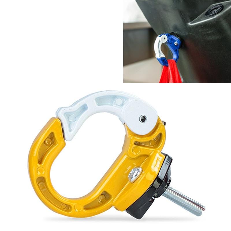 Durable Aluminum Alloy Bag Hook for Motorcycle / Bicycle (Yellow)