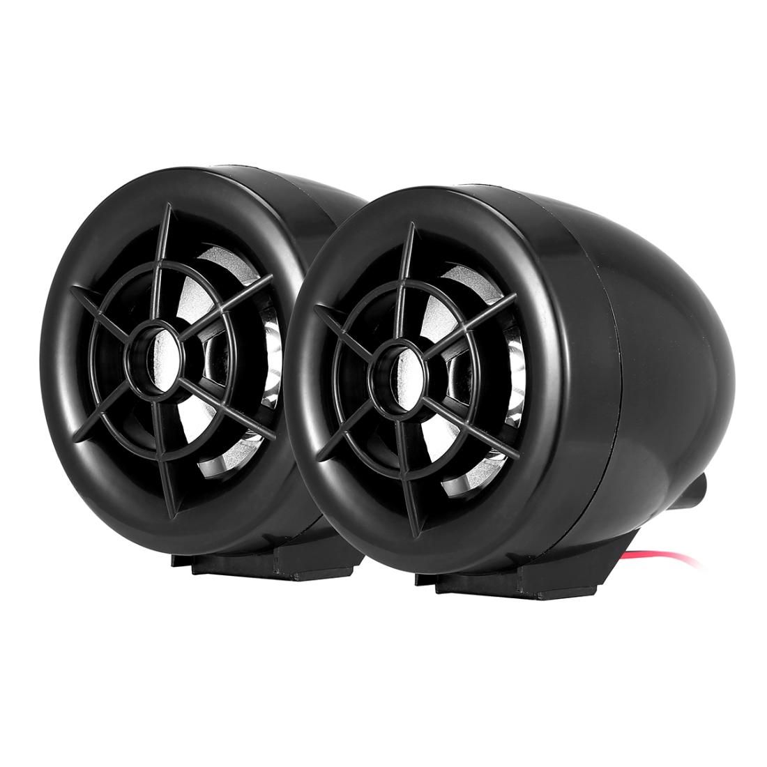 FEYCH MTF-005 Motorcycle Audio Anti-theft Alarm Guard with FM Radio MP3 Player and USB Mobile Charge (Black)