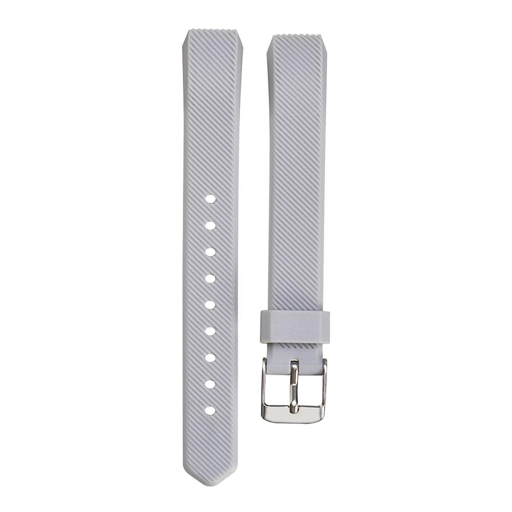 For Fitbit Alta Silicone Replacement Wrist Strap Watchband with Buckle (Grey)
