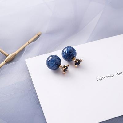 Summer Blue Geometric Acrylic Hollow Drop Earrings for Women Party Beach Jewelry (J5308 )