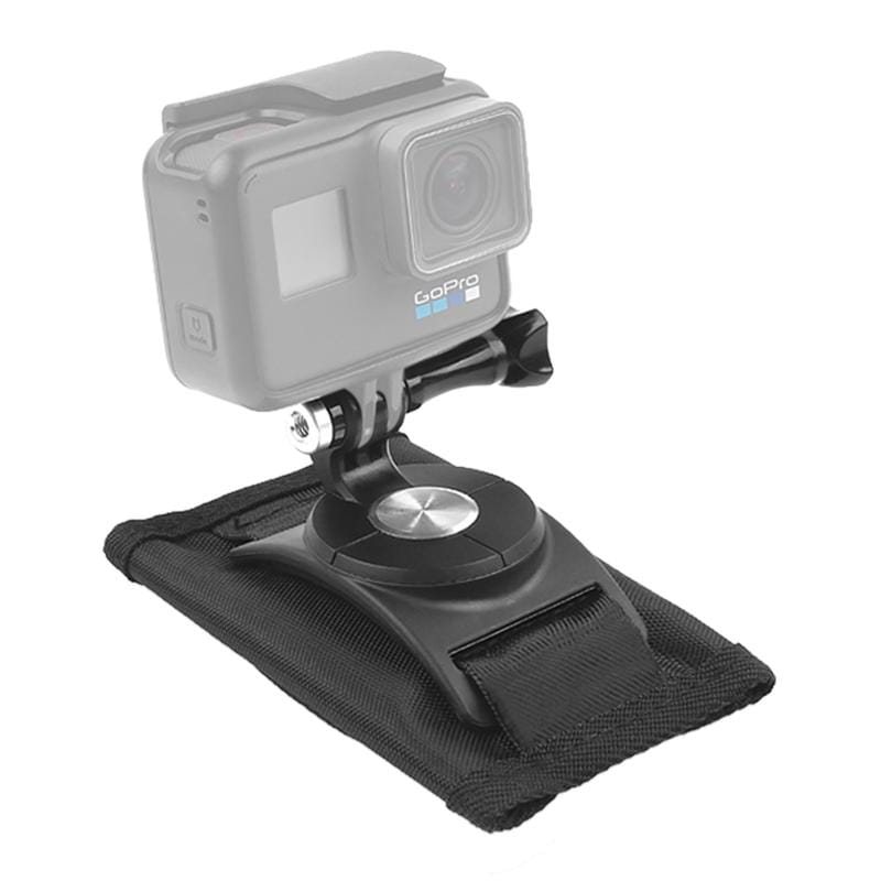 360 Degree Rotating Quick Release Strap Mount Shoulder Backpack Mount for GoPro HERO9 Black / HERO8 Black /7 /6 /5 /5 Session /4 Session /4 /3+ /3 /2 /1, and Other Action Cameras (Black)