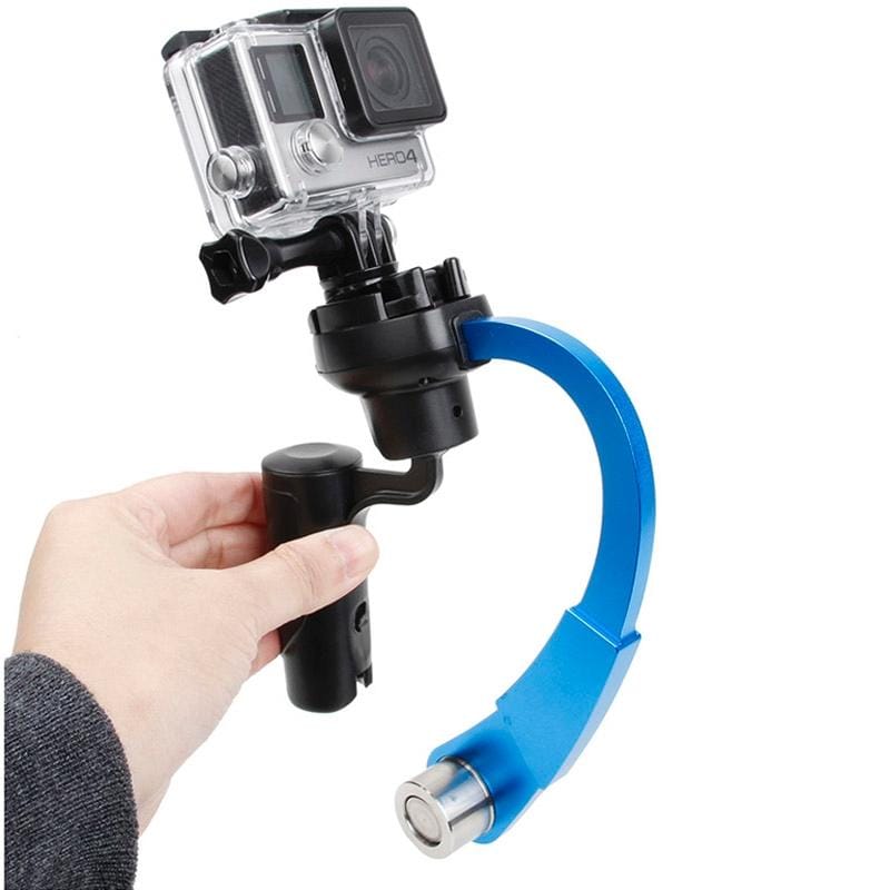 HR255 Special Stabilizer Bow Type Balancer Selfie Stick Monopod Mini Tripod for GoPro HERO4 /3+ /3 (Blue)