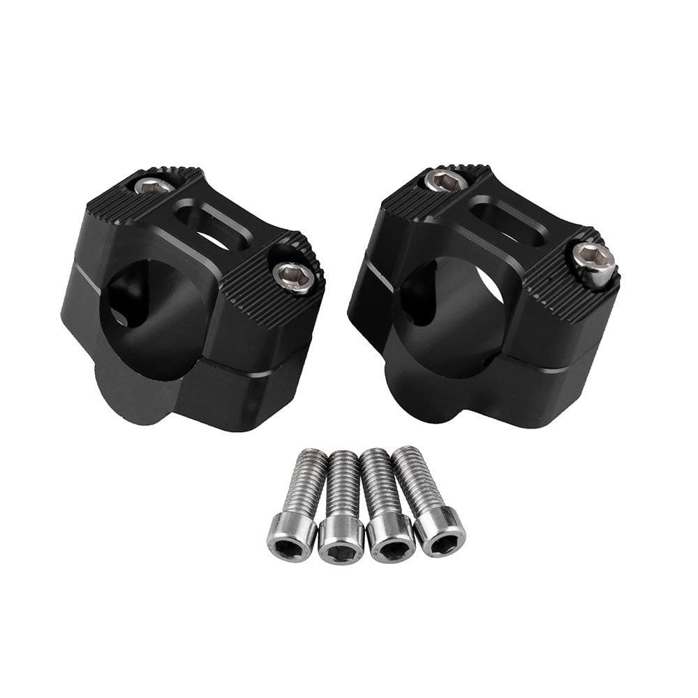 MB-MH030 Motorcycle Modification Accessories Universal Single Hole Handlebar Fixed Bracket, Size: 57.2 x 36.3mm, Hole Diameter: 28mm (Black)