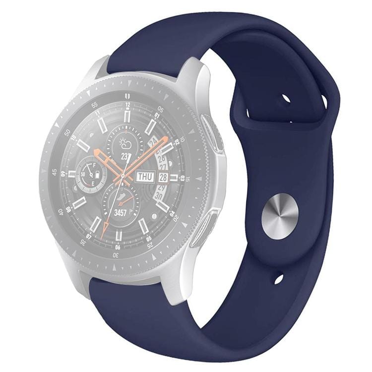 Monochrome Silicone Strap for Apply Samsung Galaxy Watch Active 20mm (Ocean Blue)