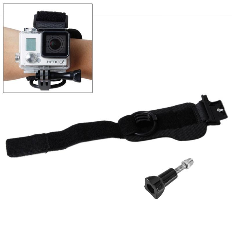 TMC HR177 Wrist Mount Clip Belt for Gopro Hero 4 / 3+, Belt Length: 31cm, HR177 (Black)