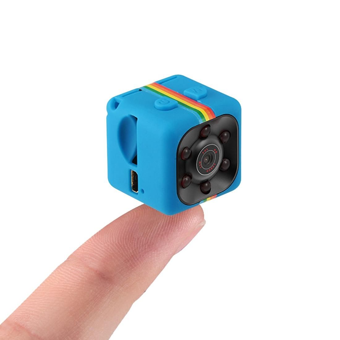 SQ11 Mini DV HD 1080P 2MP Sport Recorder Camera with Holder, Support Monitor Detection & IR Night Vision & TF Card (Blue)