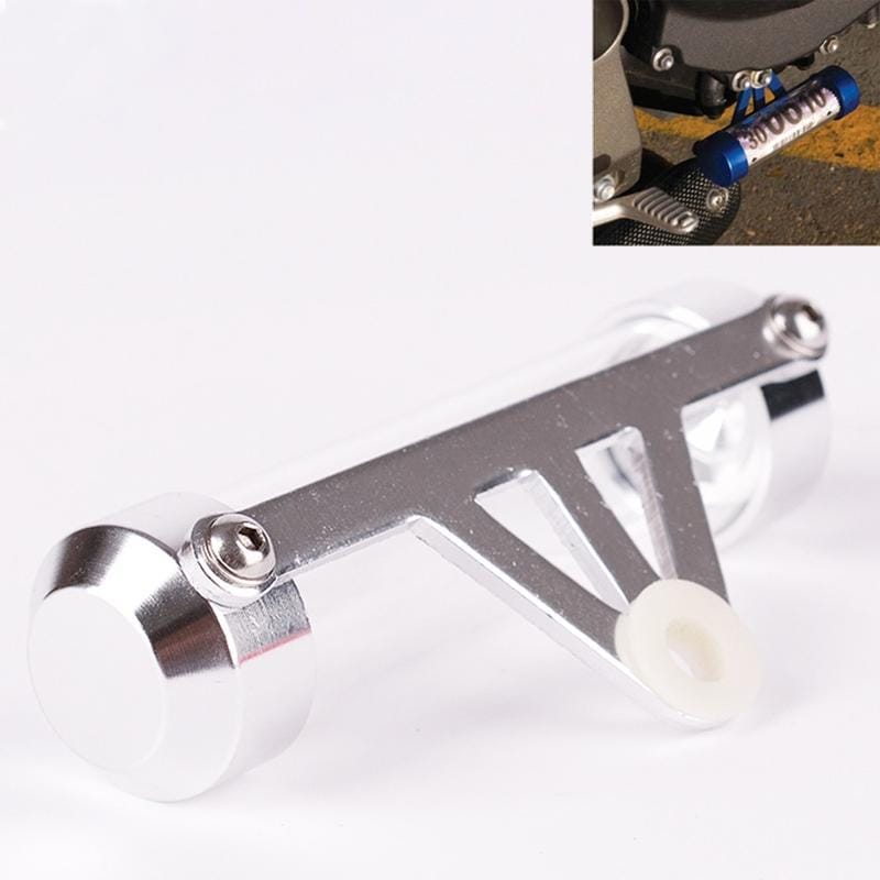 MP1001 Motorcycle Paper Car License Plate Placement Tube Waterproof Motorcycle Tax Tube Cylindrical Disc Paper Holder Air Vehicle License Plate Frame for Motorcycles (White)