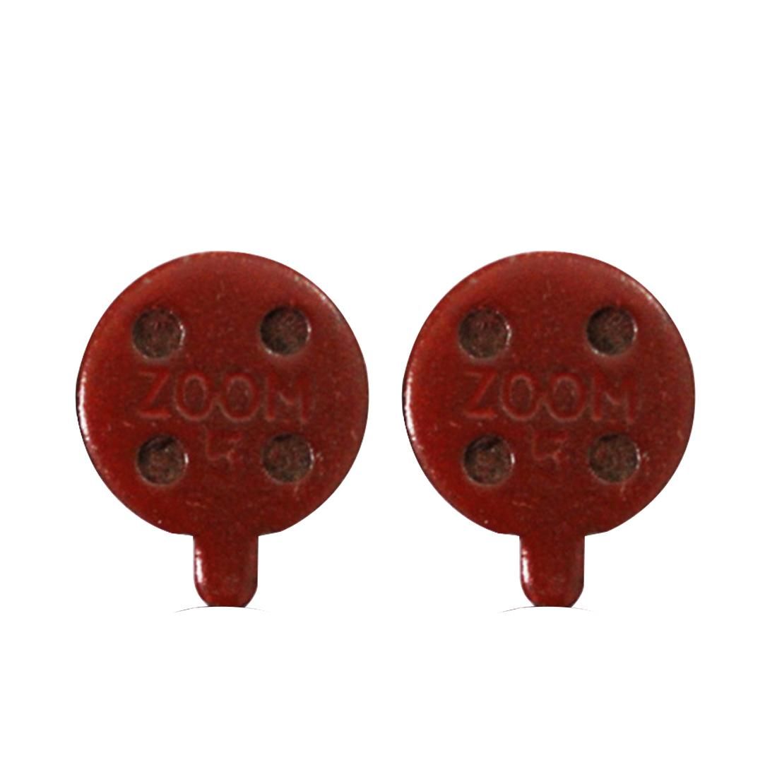 2 PCS Universal Metal Brake Disc Pads for Bike and Skateboard (Red)