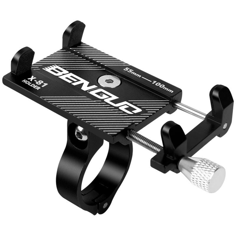 Motorcycle Handlebar Aluminum Alloy Phone Bracket (Red)