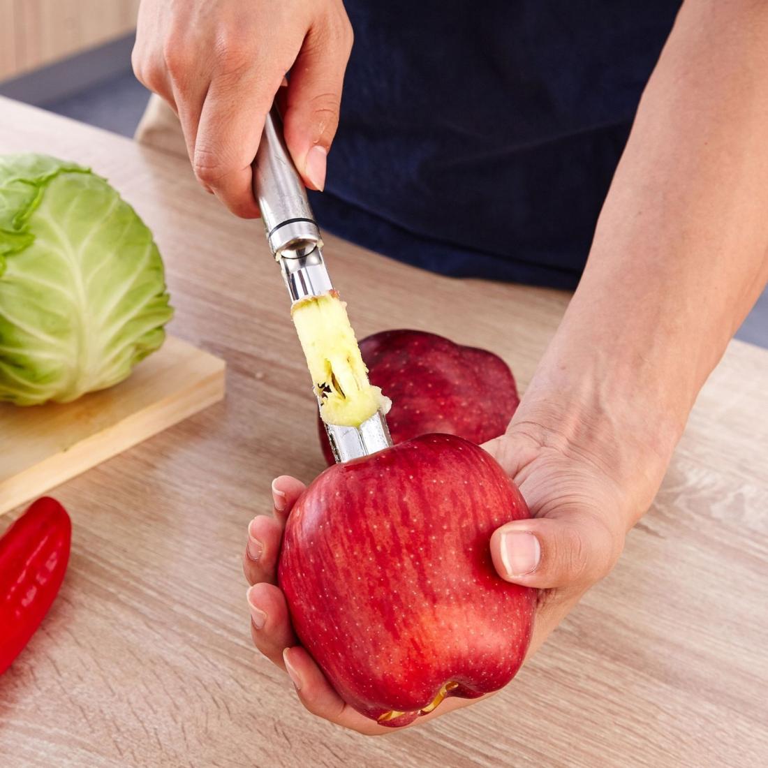 304 Stainless Steel Fruit Apple Corer (Silver)