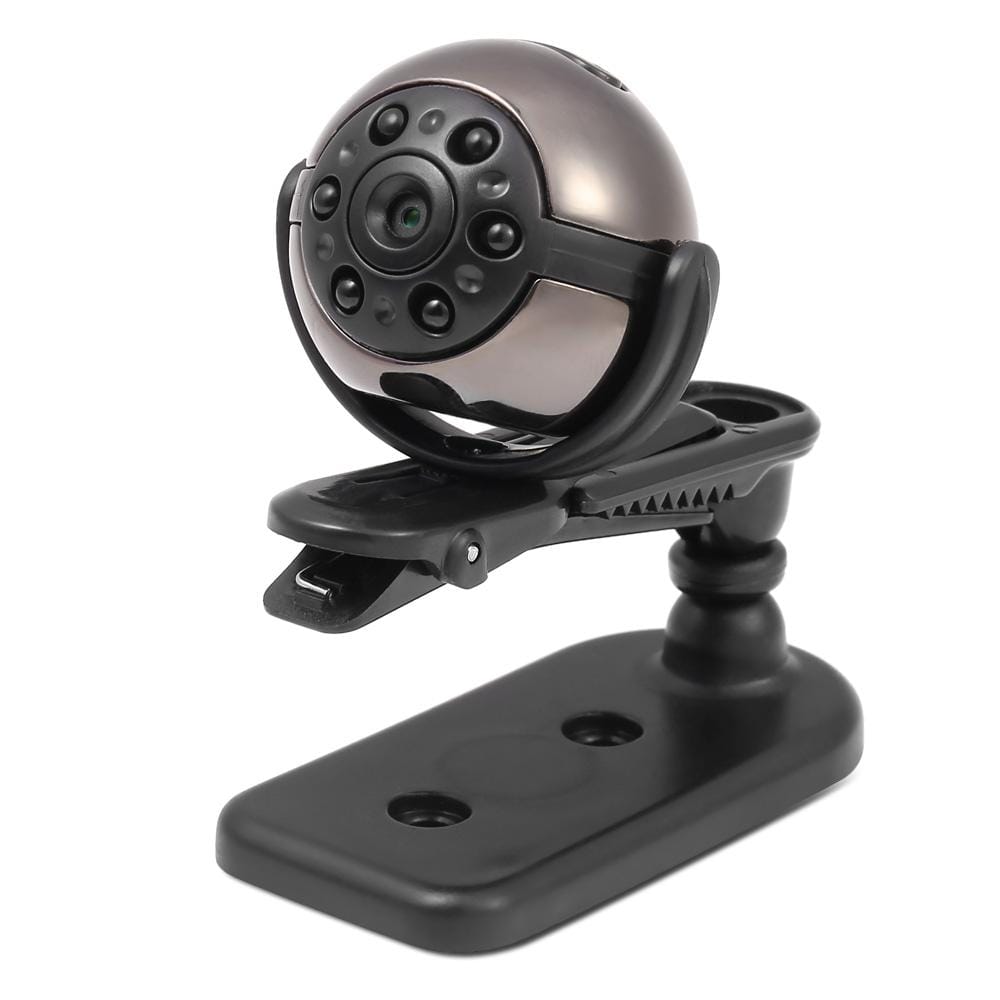 SQ9 HD 1080P Sports 360 Degree Rotation 6 Night Light Mini DV Camera, Support Motion Detection & Infrared Night Vision & TF Card