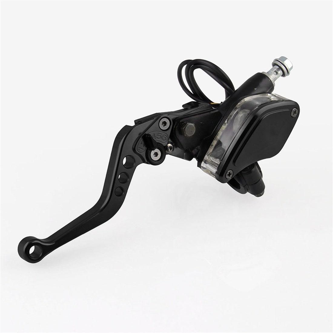 Leaf Shape Modified Motorcycle Hand Brake Clutch Hydraulic Brake Lever (Red)