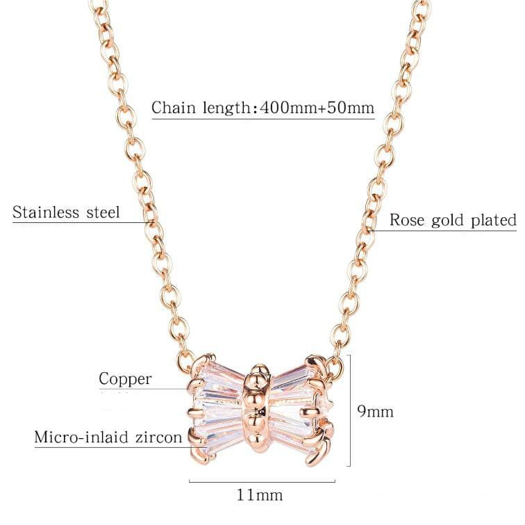OPK Creative Personality Diamond Necklace Clavicle Chain Jewelry (Gold)
