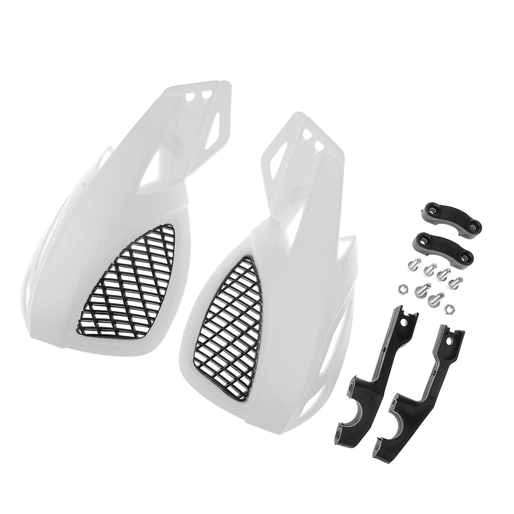 1 Pair Motorcycle  Dirt Bike Scooter ATV Handlebar Handguards White