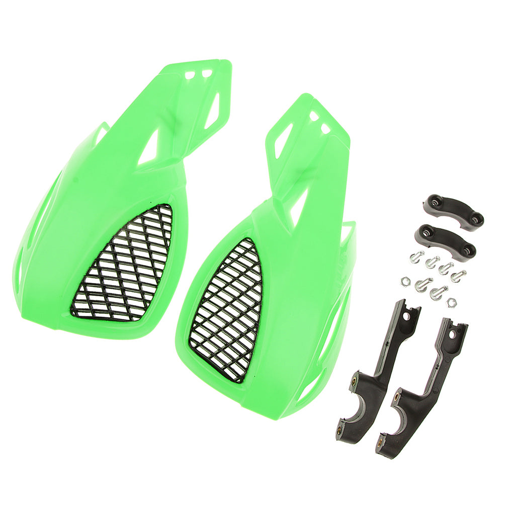 1 Pair Motorcycle Dirt Bike Scooter ATV Handlebar Handguards Green