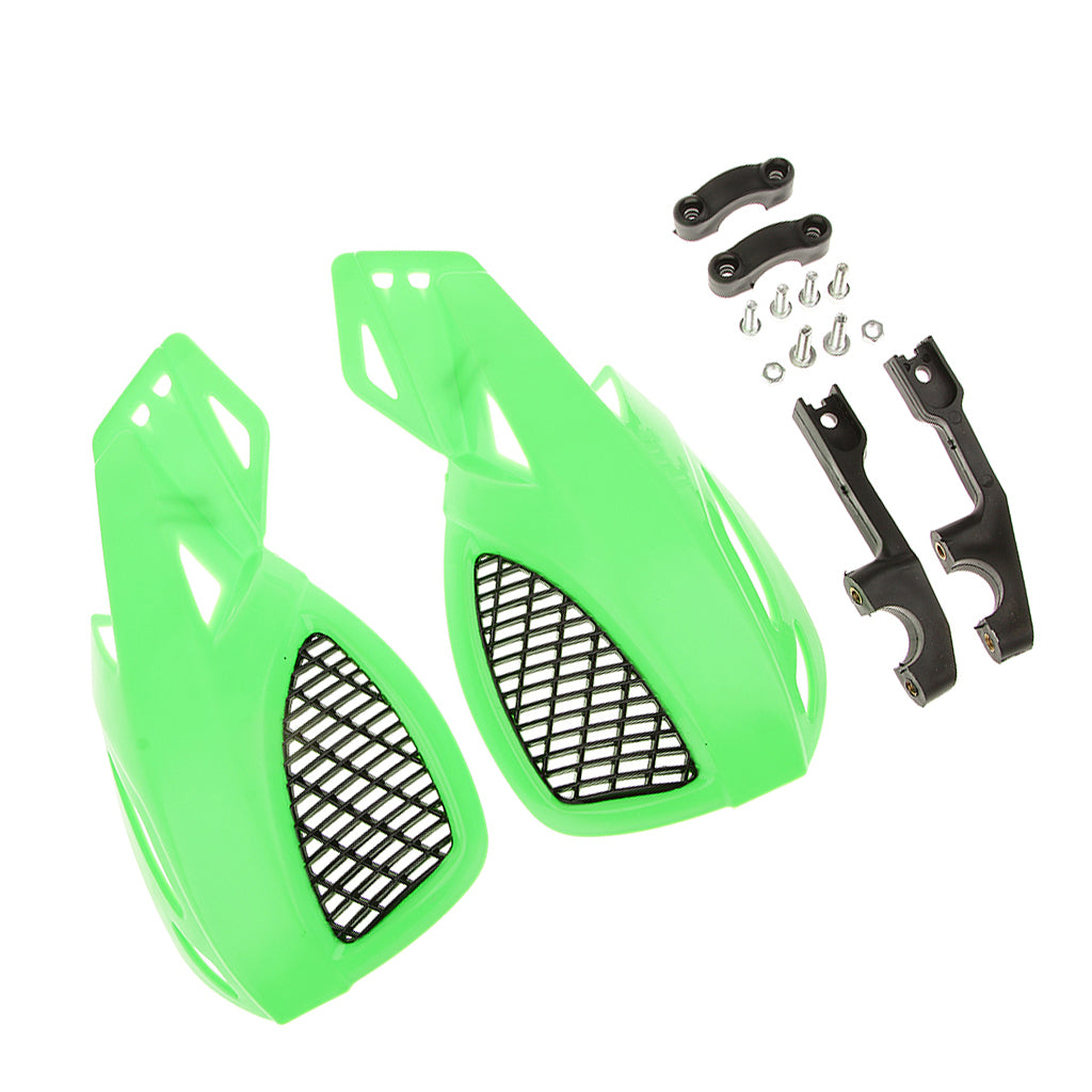 1 Pair Motorcycle Dirt Bike Scooter ATV Handlebar Handguards Green