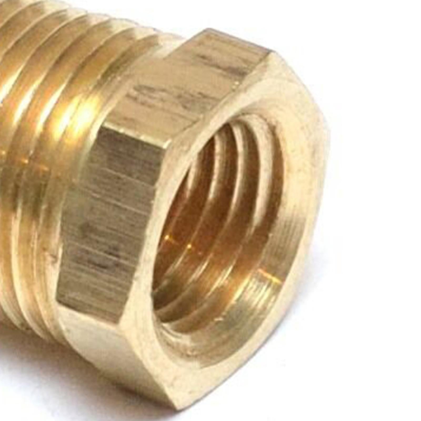 NPT Adapter 3/8 Male to 1/8 Female Npt Brass Pipe for Pressure Gauge Adapter